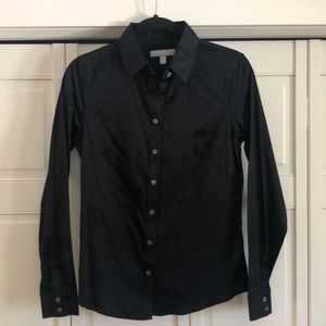 Banana Republic stretch cotton blouse
